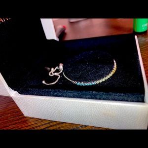 Pandora CZ Pastel Rainbow Slider Bracelet